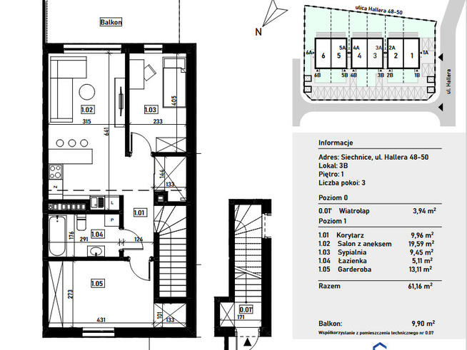 Piękne 3pokojowe mieszkanie z balkonem w spokojnej okolicy