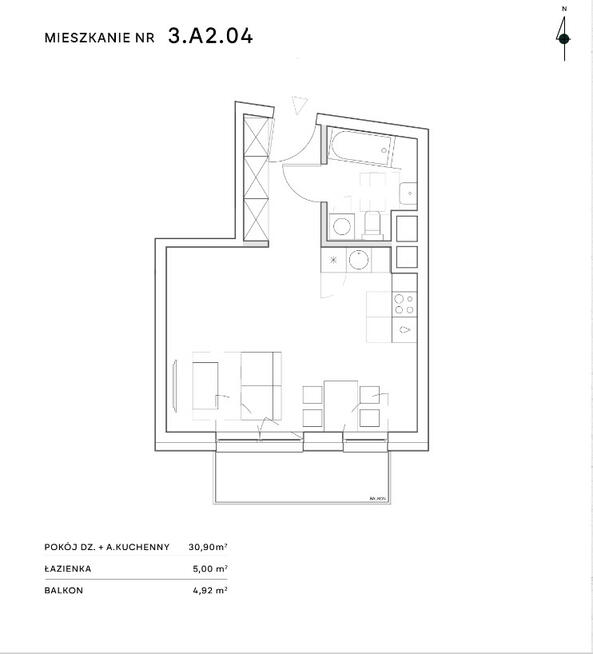 Piękne mieszkanie z balkonem w zielonej i spokojnej okolicy