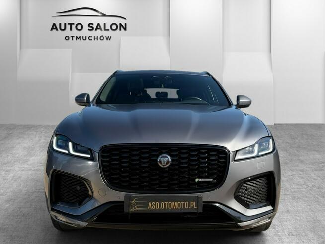 Jaguar F-PACE 4x4 skóra el.fotele WEBASTO acc FUL LED kamery 360 wentylacja MAX OP