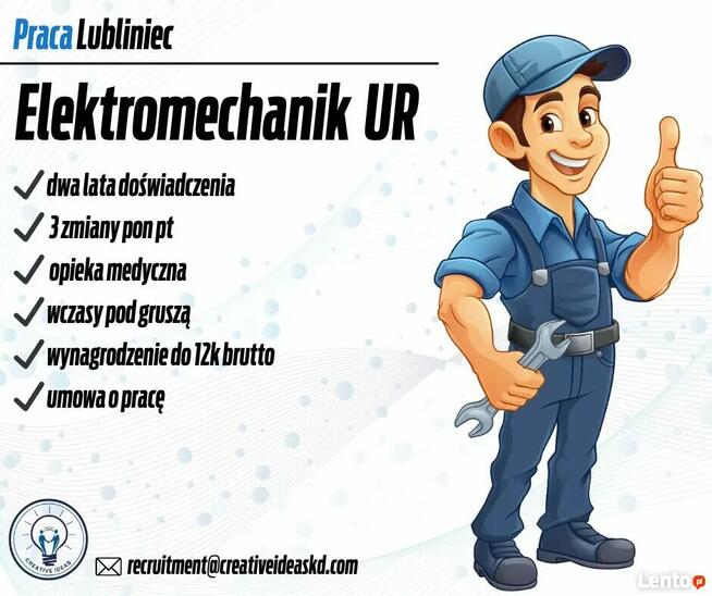 Elektromechanik UR / Elektryk / Mechanik