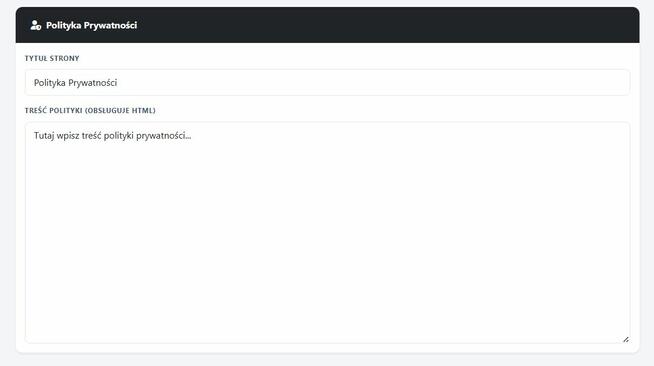 Szybki CMS | Landing Page | SEO | Zero baz danych !