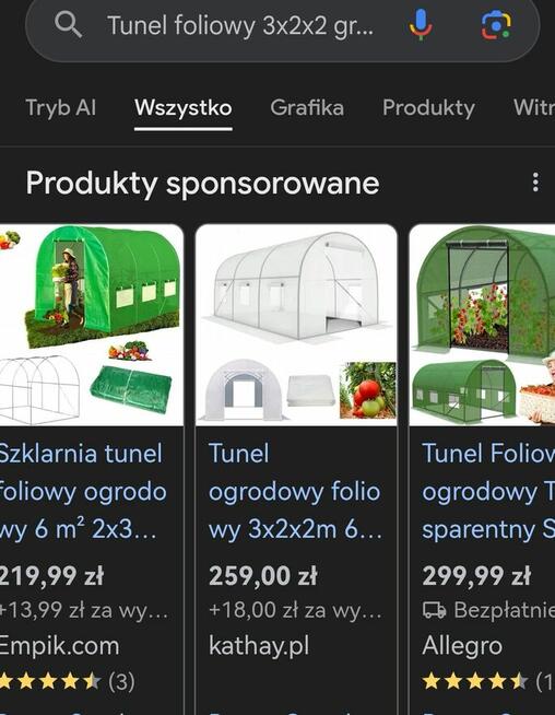 Tunel foliowy 3x2x2