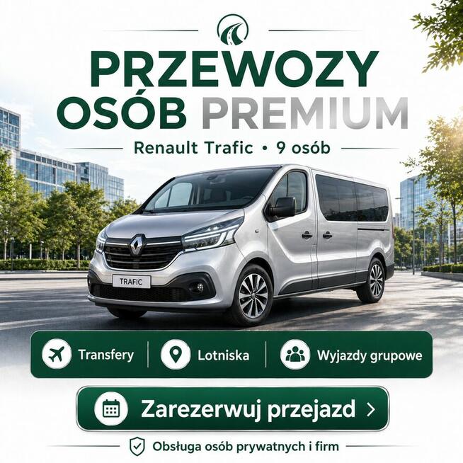 Przewóz osób Renault Trafic 9-osobowy