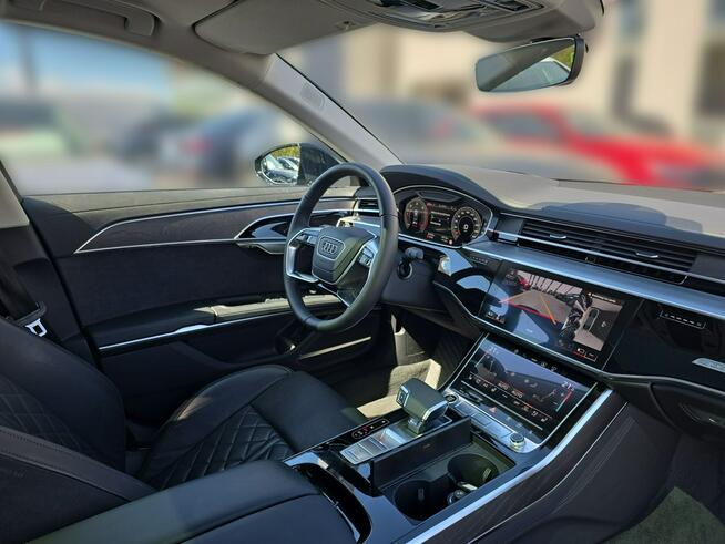 Audi A8 Lang_OśSkrętna_Masaże_Wentylacja_HeadUp_Panorama_B&O_Webasto_Dociągi_
