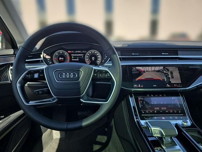 Audi A8 Lang_OśSkrętna_Masaże_Wentylacja_HeadUp_Panorama_B&O_Webasto_Dociągi_