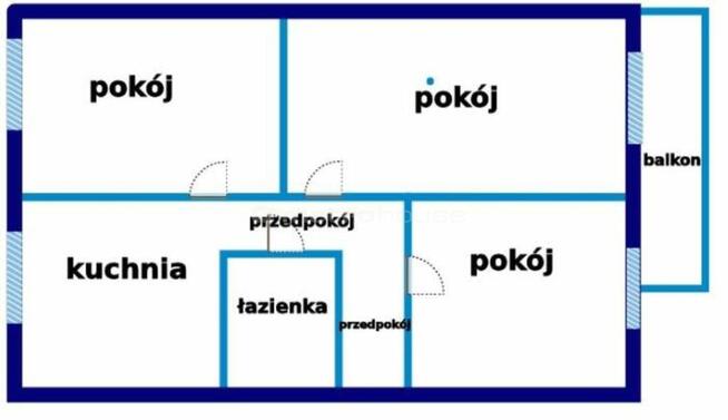 3 pokoje BALKON świetna lokalizacja BLISKO JEZIORA
