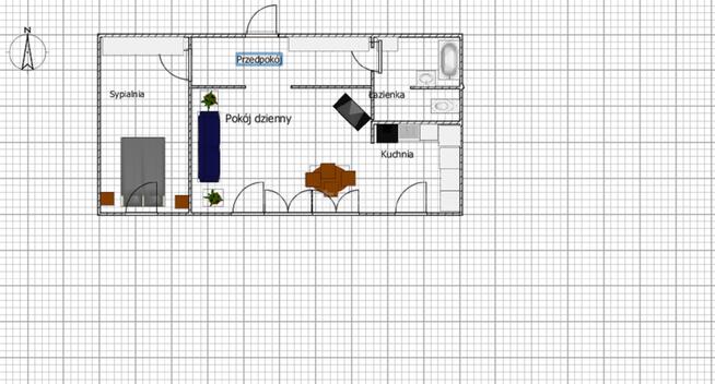 2 pokoje 32,2 m² Centrum Pruszkowa Parter