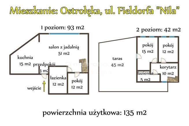 Luksusowy 2-poziomowy apartament z tarasem