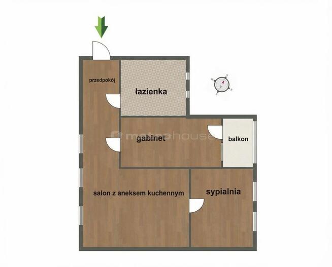 Ciche 58 m w centrum Opola loggia gabinet