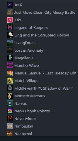 Sprzedam bibliotekę gier Steam 124 gier