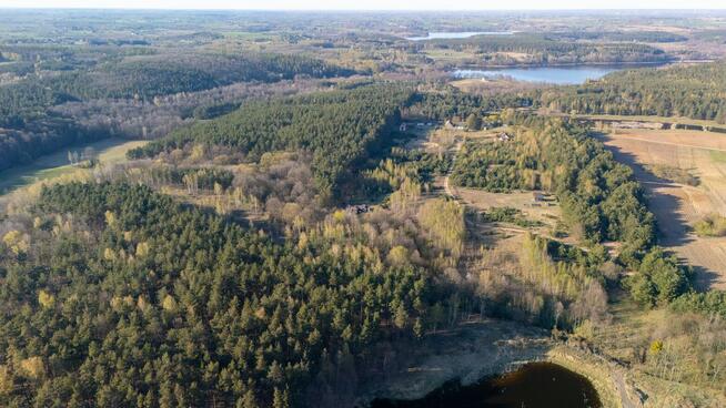 Działka 4361 m² z wydaną WZ | 250 m² zabudowy | staw| Pinino