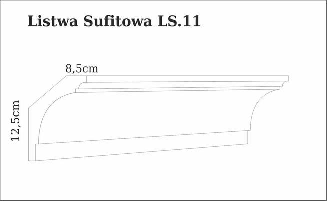 Sztukateria styrodur- xps- Listwy sufitowe LS.11 listwy LED