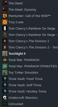 Sprzedam bibliotekę gier Steam 124 gier