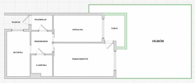 Mieszkanie z ogródkiem i prywatnym wejściem w Katowicach