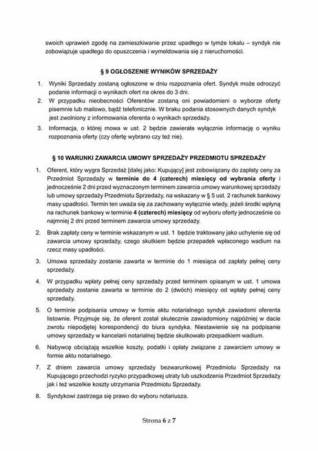 Syndyk sprzeda udziały w nieruchomościach w pow. wyszkowskim