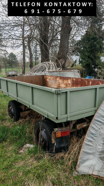 Przyczepa rolnicza wywrotka, zarejestrowana, sprawna