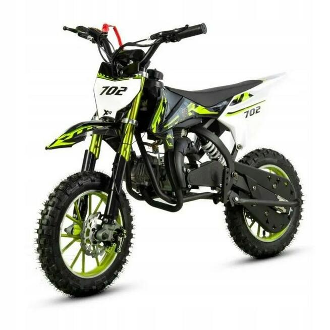 XTR Inny Mini Cross XTR 49cc 702 10 cali DUŻY Dwusuw 2T Manualny Start