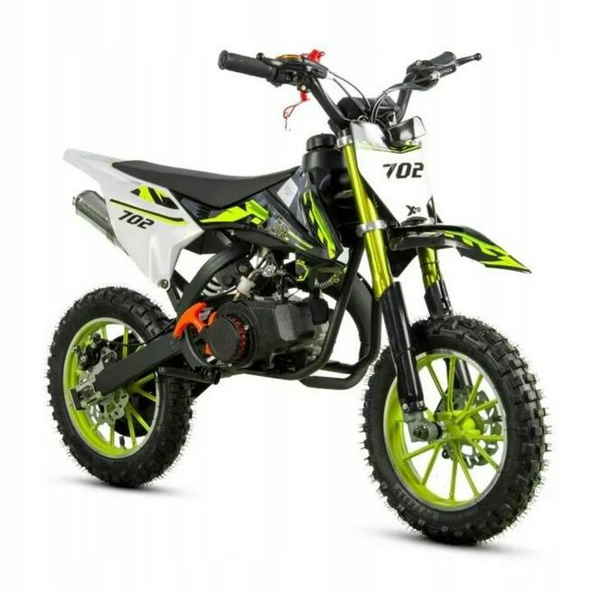 XTR Inny Mini Cross XTR 49cc 702 10 cali DUŻY Dwusuw 2T Manualny Start