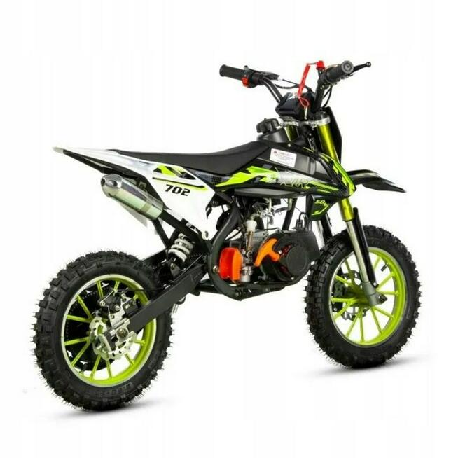 XTR Inny Mini Cross XTR 49cc 702 10 cali DUŻY Dwusuw 2T Manualny Start