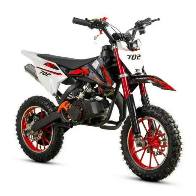 XTR Inny Mini Cross XTR 49cc 702 10 cali DUŻY Dwusuw 2T Elektryczny Start