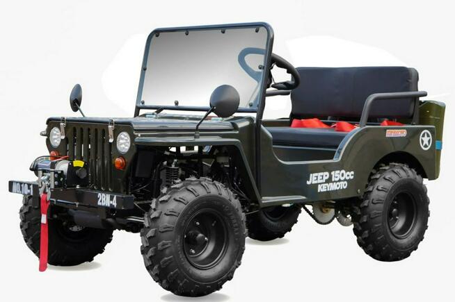 Inna Inny BUGGY UTV JEEP 150cc KEYMOTO Półautomat Wyciągarka LED Hak Szyba