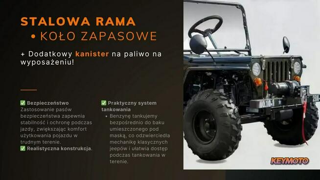 Inna Inny BUGGY UTV JEEP 150cc KEYMOTO Półautomat Wyciągarka LED Hak Szyba