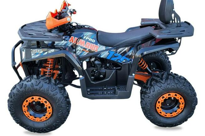Inna Inny Quad ATV DUŻY 125 ARMOUR PRO 8 Licznik Tarcza Półautomat Oparcie LED