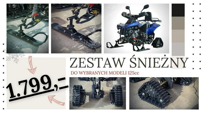 Inna Inny Quad ATV DUŻY 125 ARMOUR PRO 8 Licznik Tarcza Półautomat Oparcie LED