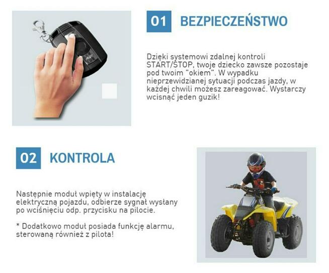 Inna Inny Mini Quad ATV 49cc BS LIGHT PILOTY Dwusuw AUTOMAT El. Start 6 cali