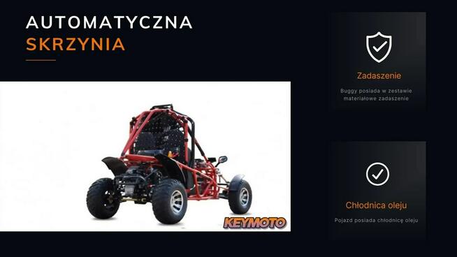Inna Inny Buggy Gokart UTV 250cc KEYMOTO AUTOMAT El. Start Wsteczny LED Alufelgi