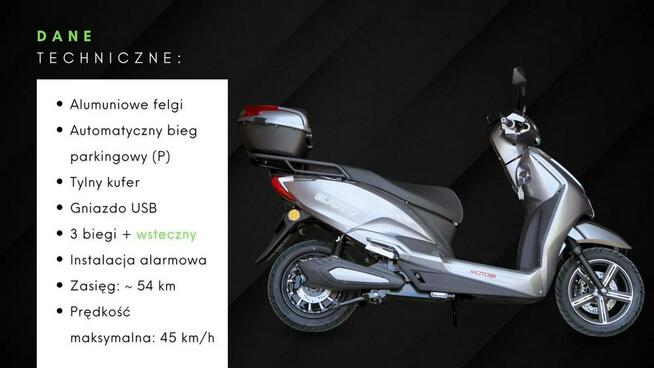 Inna Inny Skuter Motor Motorower Elektryczny L1e-B Motobi Classic 2000W 72V AM