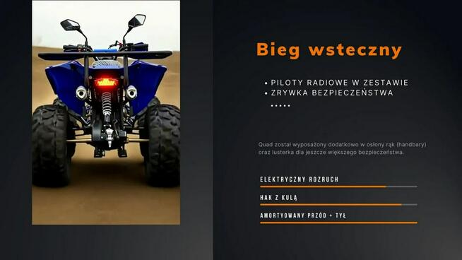 Inna Inny Quad ATV DUŻY 125cc KEYMOTO H8' Autom Premium Koła 8' Licznik Lusterka