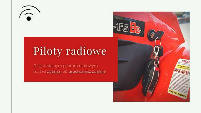 Inna Inny Quad ATV 125cc MODEL BS B6 Automat Koła 6 cali Piloty 2x TŁUMIK