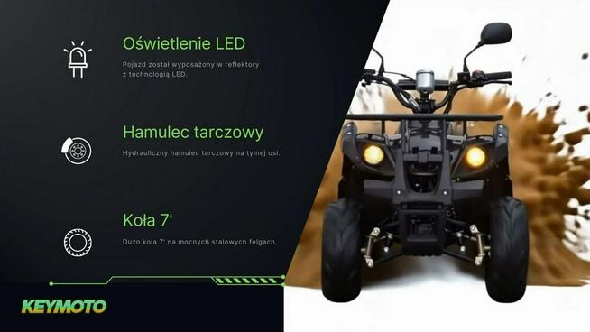 Inna Inny Quad ATV 125cc MODEL N7 Automat Koła 7 Piloty Licznik Zrywka Lusterka
