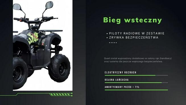 Inna Inny Quad ATV 125cc MODEL N7 Automat Koła 7 Piloty Licznik Zrywka Lusterka
