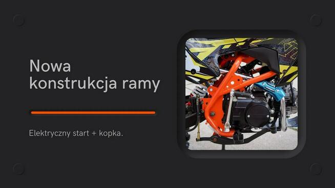 Inna Inny Cross 125 cc XTR 616 X1 17/14' 4T MANUAL Elektryczny start LAMPA Kopka