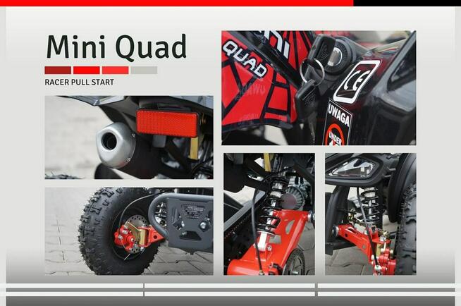 Inna Inny Mini Quad ATV 49cc KEYMOTO RACER Dwusuw AUTOMAT Start 6 cali