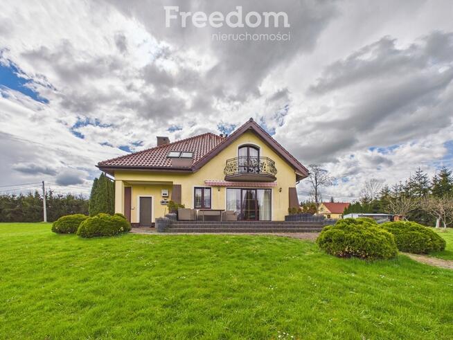 Komfortowy dom z działką, 1 ha + staw, k.Bartoszyc