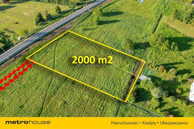 Działka budowlana 2000 m2 w Kozach.