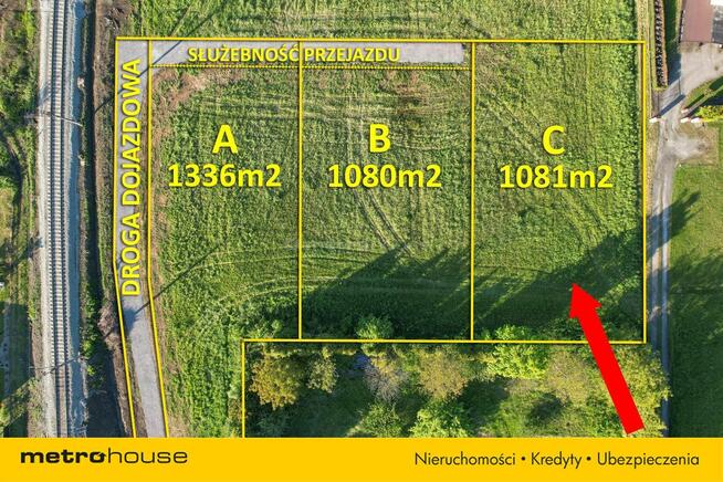 Działka budowlana Kozy 1081m2.