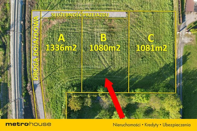 Działka budowlana Kozy 1080m2.
