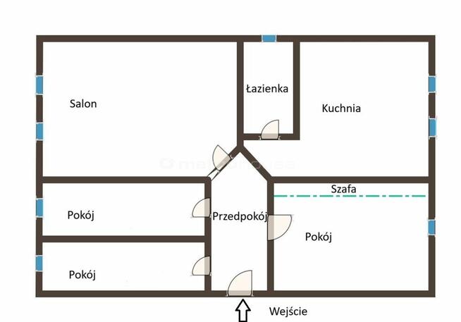 Mieszkanie z ogrzewaniem miejskim o pow. 94,65m2.