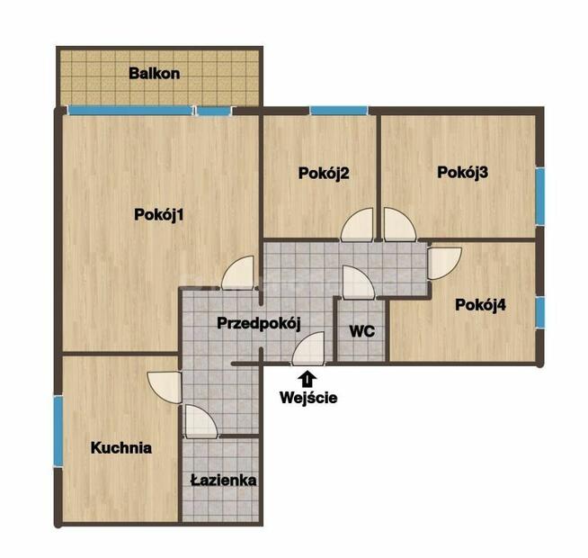 Przestronne, słoneczne mieszkanie pośród zieleni
