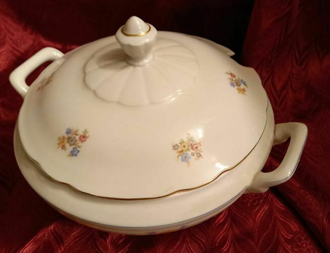 Porcelanowa waza Triptis VEB szer. 32cm, wys. 19cm, gł. 26cm
