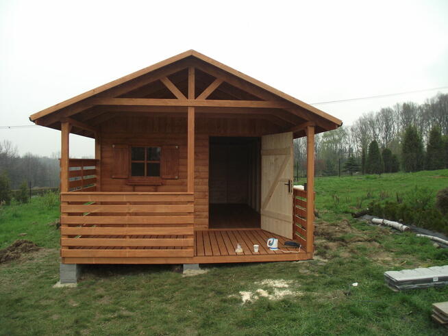 Domek drewniany 4x3 + 4x2