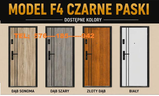 Drzwi zewnętrzne z montażem WEJŚCIOWE do mieszkań