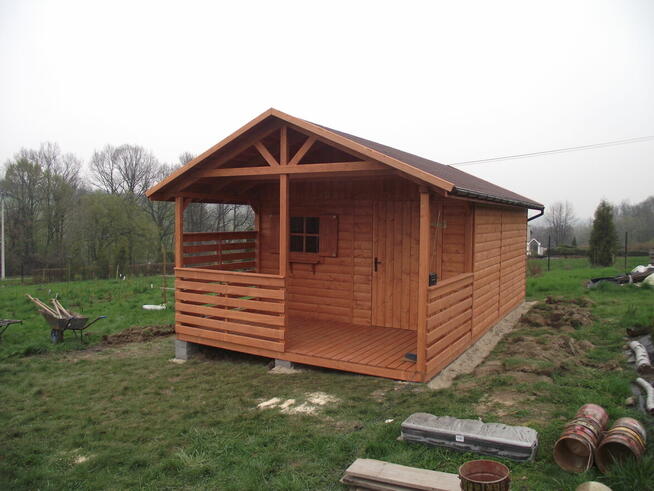 Domek drewniany 4x3 + 4x2