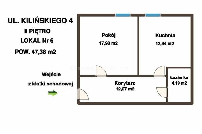 Mieszkanie 47,38 m² na 2piętrze - Nowa Starówka