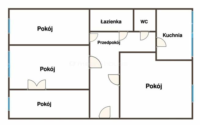 ALEKSANDRÓW ŁÓDZKI-mieszkanie 58m2, drugie piętro.