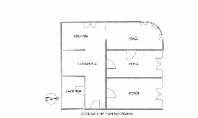 74m² Białogard, centrum, 3 pokoje,Parking,Piwnica